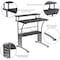 Flash Furniture Black Desk, Chair, Cabinet Set BLN-CLIFAPX5L-BK-GG - alternate 7